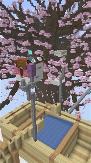 [Minecraft] I tried making a boat that floats in the sky in survival mode!? 😜 #shorts