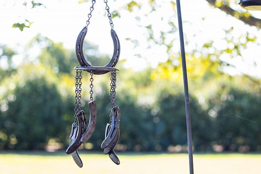 Rustic Horseshoe Wind Chime - Etsy