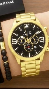 Armani Exchange Gold Chronograph Look & Design #shorts #menswatches