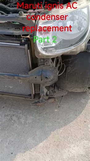 Maruti ignis AC condenser replacement#automobile #mechanic #service #marutisuzukiertigacng #viral