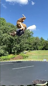 Side Full on Backyard Trampoline!