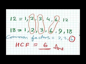 Finding HCF by Factor Method and Prime Factoristion Method Division method Pat 4