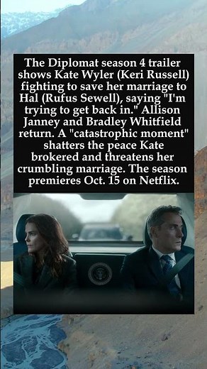 The Diplomat Season 4 Trailer: Kate Fights to Save Marriage #TheDiplomat #KeriRussell
