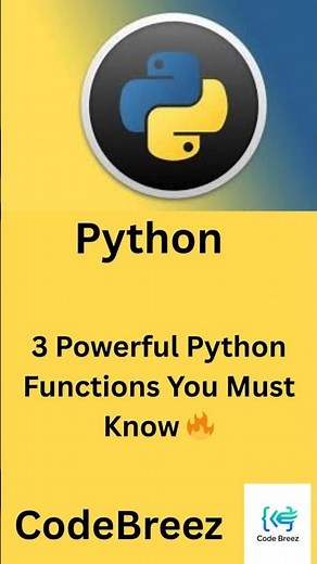 3 Powerful Python Functions (Part - 2) You Must Know🔥 (zip, map, filter) #pyhton #shorts