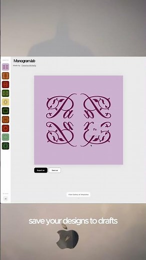 i built a monogram generator #configmakeathon #figma #figmamake #designtools