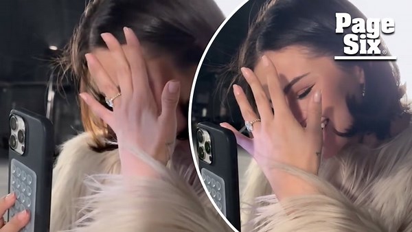 Selena Gomez shows off engagement ring after Benny Blanco proposal