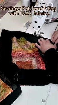 DIY Patchwork Tote Bag #patchwork #quilting #quiltingfabric #quilts #shorts #diy #handmade #sewing