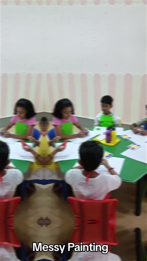 messy Painting 2026 #goviral #kindergarten #painting #happy #2026