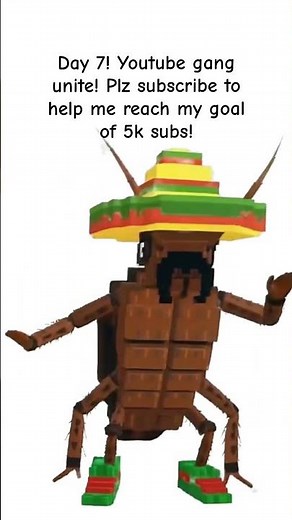 cockroach dancing to la cucaracha. #day7 #subscriberchallenge