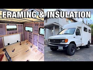 Framing and Insulating the Walls of my Box Truck! | E350 Van Conversion