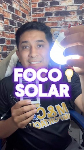 Foco solar💡perfecto para esas personas que tienen negocios en calles, campamentos o cualquier emergencia 🆘 #foco #focosolar #solar #FocosLED #Recargable | M&C Importaciones