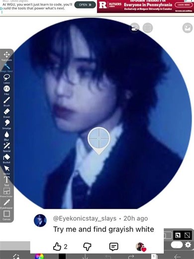 Finding grayish white in this pfp #Katseye #Pfps