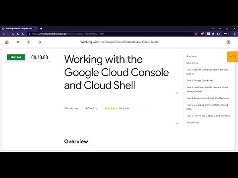 Working with the Google Cloud Console and Cloud Shell | GCCP #lab