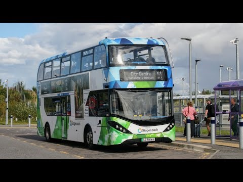 Traveling into Inverness on the Stagecoach North Scotland 1A service
