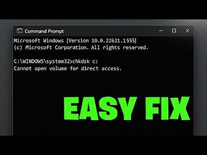 🚫 How To Fix “Cannot Open Volume for Direct Access” Error ✅