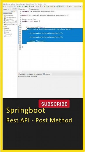 Java Spring Boot (REST API POST Method) Spring Boot Tutorial, Lombok, Rest Api Spring Boot, Coding