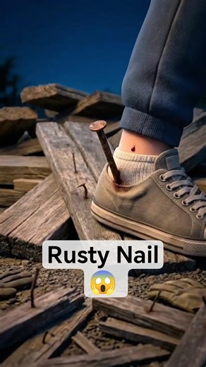 Rusty Nail Injury 🫣 #shorts