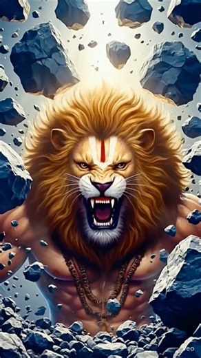 Roar of Narsimha🔥🦁 The Fierce Divine Protector Destroying Evil | Lord Vishnu Bhagwan Mahavatar
