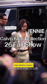 Ep4| Jennie Kim – Queen of Fashion at Calvin Klein NYFW FW26 #shorts