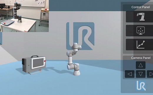 Unity3D Industrial Robotics - Universal Robots UR3 (Digital-Twin Application)