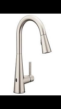Moen 7864EWSRS Sleek One Handle High Arc Pulldown Kitchen Faucet Featuring Reflex