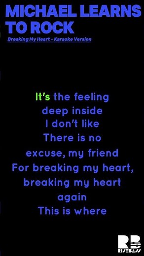Michael Learns to Rock - Breaking My Heart | Karaoke Version