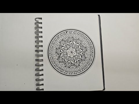 How To Draw Easy Mandala For Beginners || HOW TO Make the SIMPLE MANDALA || MANDALA ART for beginner