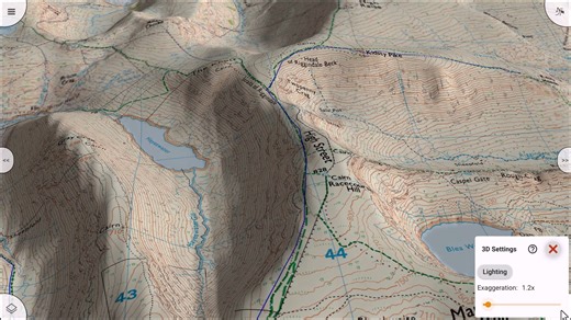 Memory-Map for All V2.2 adds 3D Fly-through for tracks and routes. It is currently available in the Beta program, which anyone can join. | Memory-Map