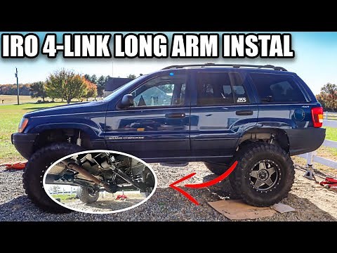 INSTALLING REAR 4-LINK ON MY JEEP WJ | IRON ROCK OFFROAD ROCK LINK PRO LIFT