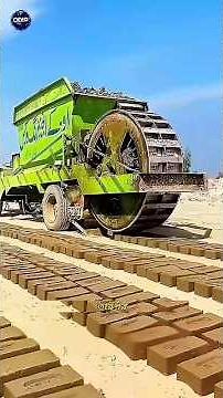The Machine That Creates Bricks While Moving! 🚜🧱