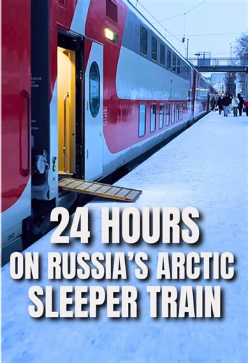 Winter Train Journey from Murmansk to St. Petersburg