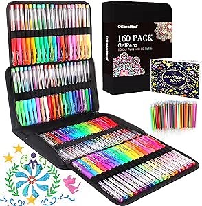 Amazon.com: Zebra Pen Doodlerz Gel Pens 60-Pack, 1.0mm Bold Point, School & Scrapbook Supplies, Smooth Writing, Ergonomic Grip, Rainbow Colors: Glitter, Neon, Metallic, Pastel, Translucent Barrel (41960) : Office Products