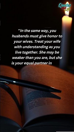 Bible Verse about "Husbands and Wives" |Bible verse about marriage |Quotes about life lessons
