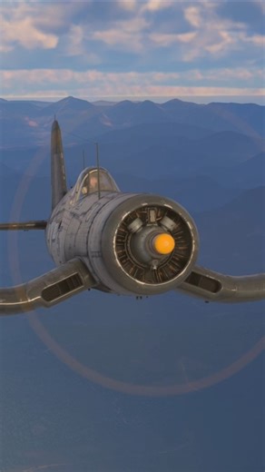 Known for its unforgettable design, the F4U-1D 'Corsair'. #warthunder #aviation