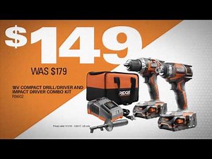 RIDGID Q4 New Lower Prices Promotion