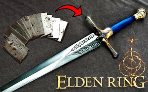 手工锻造560层大马士革 《艾尔登法环｜老头环》卡利亚骑士剑