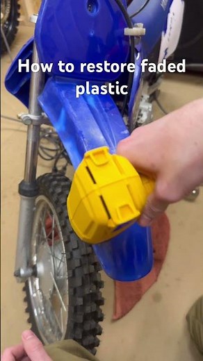 How to restore faded dirtbike plastics #howto #plastics #fadedplastic #dirtbike #motorcycle