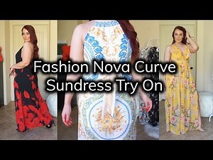 Spring 2019 Fashion Nova Curve Sundress Season Try-On Haul | Ruby Red