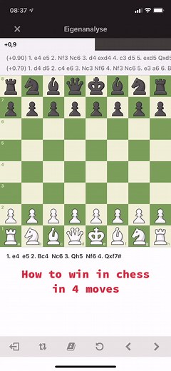 How to win in chess in 4 moves #fyp #fouryoupage #chess