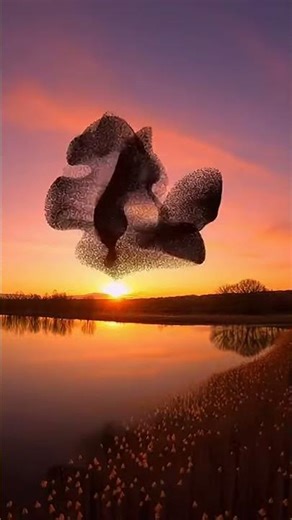 Thousands of Birds Move Like One Living Cloud