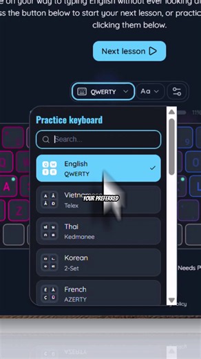 ⌨️ Amazing Websites You Should Know Part (179) Want to learn how to type faster and more accurately? 🚀 VocaType teaches you step by step, helping you build your typing skills through practice and structured lessons. 🆓 Free to use! 🌐 Website: https://vocatype.app/ #Typing #TouchTyping #TypingPractice #KeyboardSkills #TypingSpeed
