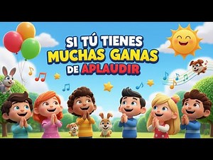 🎵 SI TÚ TIENES MUCHAS GANAS DE APLAUDIR 👏 | Canción Infantil Divertida y Educativa para Niños