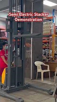 Semi Electric Stacker Demo | Safe & Efficient Warehouse Pallet Lifting Made Easy