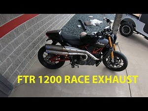 Indian FTR 1200S Race Replica S&S Grand National Race Only Exhaust Sound