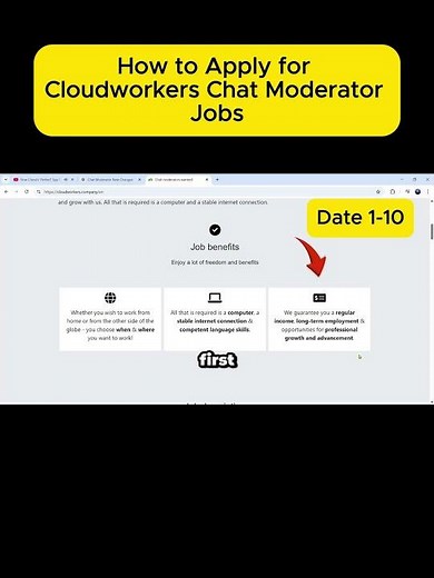 How to Apply for Cloudworkers Chat Moderator Jobs