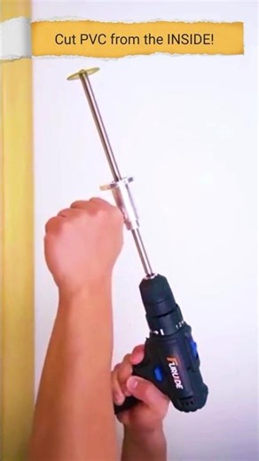 Cut PVC from the INSIDE! (Game Changer Tool) #viral #shortsfeed #pvc