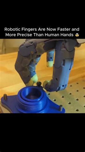 🚀 Robots Are Beating Humans at Their Own Game! AI-powered robotic hands are now faster, smarter, and more precise than human hands 🤖💪 These advanced bots can make thousands of moves per second — no shaking, no slowing down, no mistakes. Thanks to AI machine learning, they detect pressure, correct misalignments, and perfect every single motion. ⚙️ Faster manufacturing ✅ Perfect consistency 🙌 Less strain on human workers Would you trust robots with high-precision work? Comment “YES” or “NO” 👇