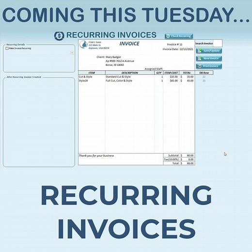 How To Create A Fully Automated Recurring Invoice & Billing System In Excel https://youtu.be/URdQq6hjIWQ #ExcelForFreelancers #LearnExcelVBA #MsExcel