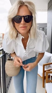 5.8K views · 72 reactions | Date night look from @tuckernuck. Modern & Unique pieces you’ll wear over and over again. This blouse comes in 5 colors, easy to dress up or down. I’m wearing a size small. Tuckernuck carries my all-time favorite splurge denim, and these make the top of my list. The perfect shade and style for summer. No distressing, mid-rise, true to size. #datenightoutfit #datenight | Beauty of a Boy Mom | Facebook