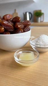 1.1K views | 3-Ingredient Coconut Date Rolls Naturally Sweet...